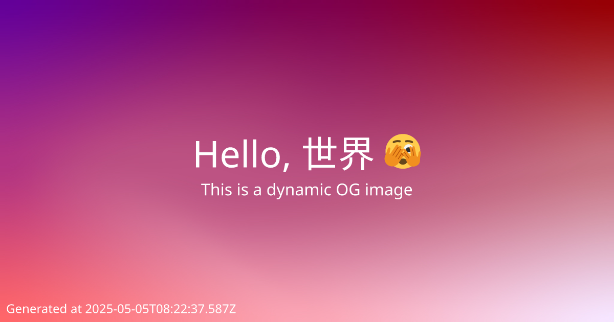 dynamically generated og image